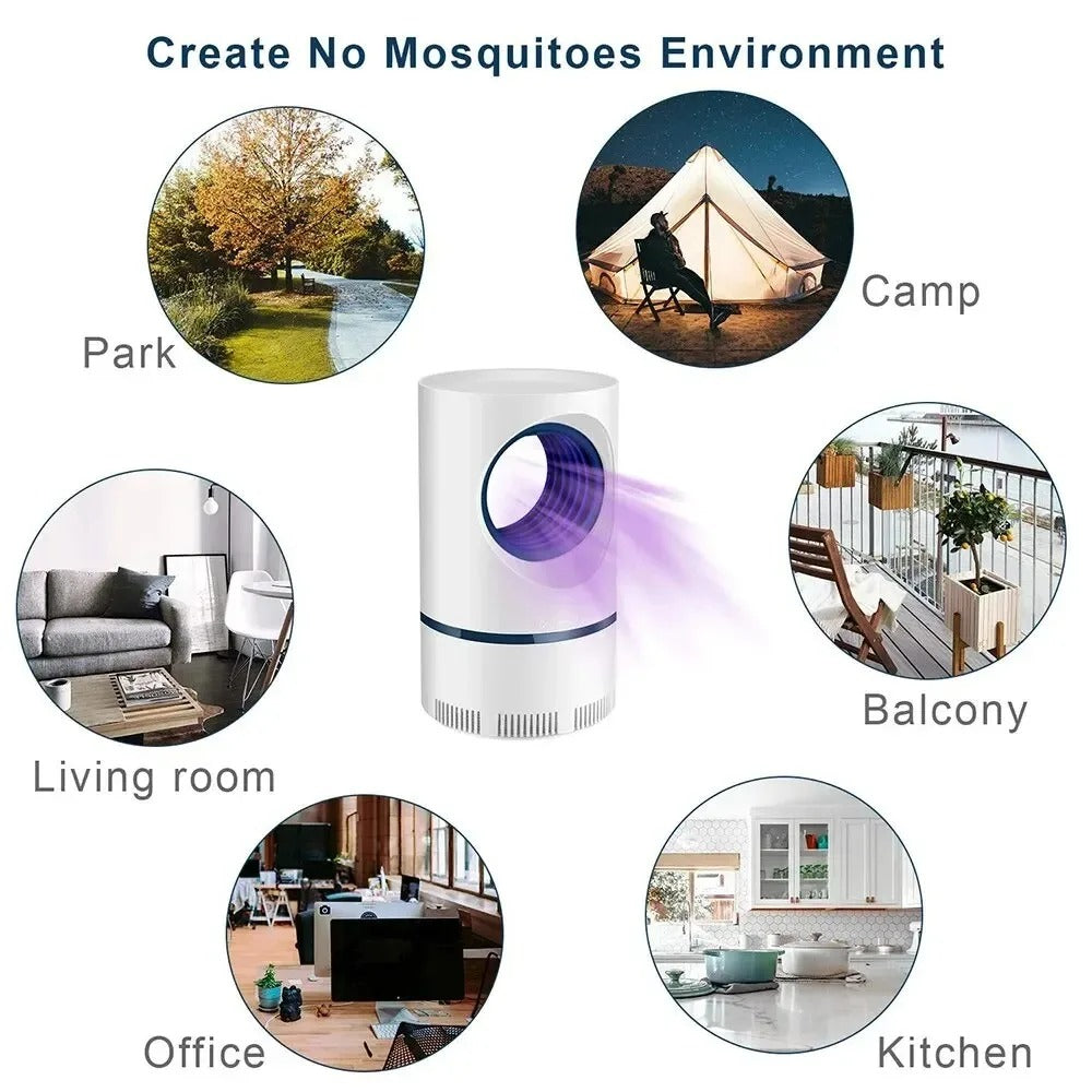 Lámpara atrae mosquitos