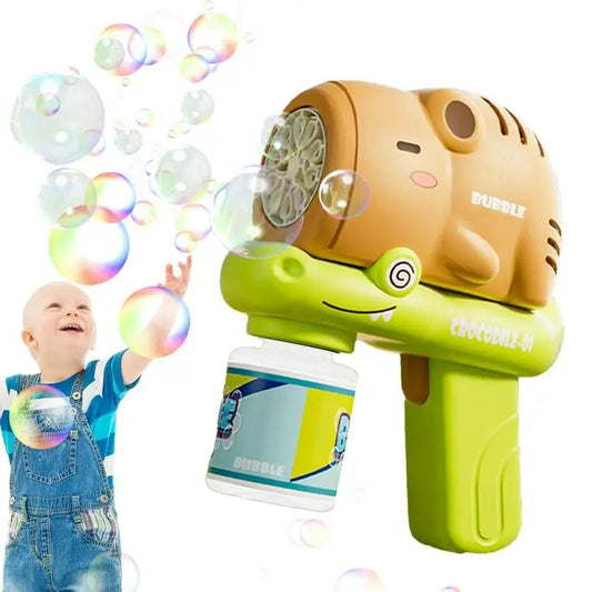 SOPLADOR MÁGICO DE BURBUJAS CAPIBARA, JUGUETE DE BAÑO PARA HACER BURBUJAS - MÁQUINA DE BURBUJAS DE 10 AGUJEROS PARA FIESTAS